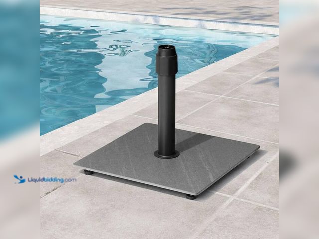 Lot 49-5414119 - Pellebant
Outdoor Umbrella Base Stand 30 lbs. Heavy Duty Square Steel Patio Umbrella Base in Gray, ...
