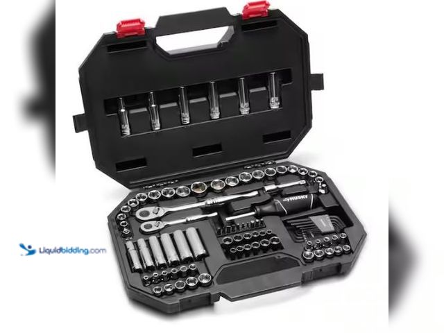 Lot 49-1569170 - Husky Mechanics Tool Set (94-Piece), Model # H94MTS, Slightly used, Some pieces might be missing.  R...
