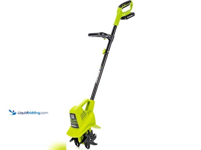 Lot 49-5544537 - Earthwise Power Tools by ALM TC70020IT 20-Volt 7.5-Inch Cordless Electric Garden Tiller Cultivator. ...