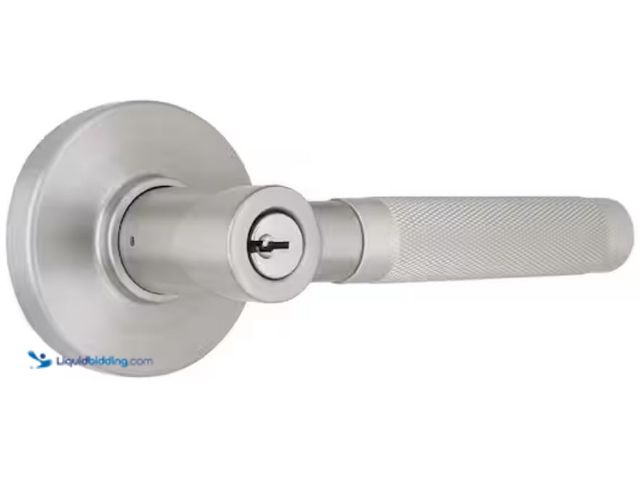 Lot 49-2005842 - Home Decorators Collection Woodcliff Satin Nickel Keyed Entry Door Handle Featuring Dual Keyway, Mod...