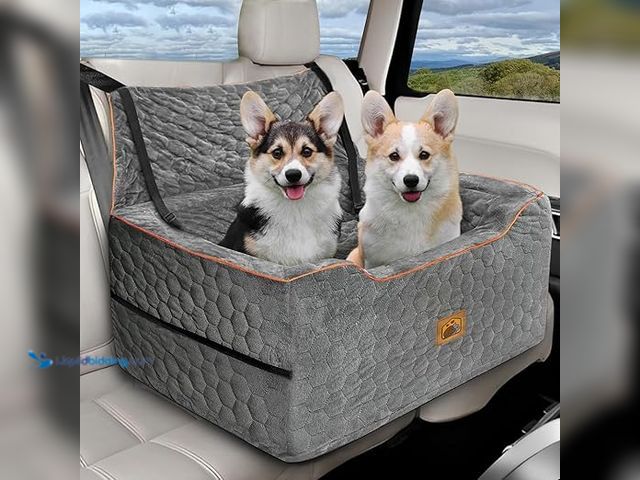 Lot 49-5448519 - Dog Car Seat for Medium/Large Dog Booster Seat Under 60 lbs or 2 Small Dogs, Multi-Functional Pet Ca...
