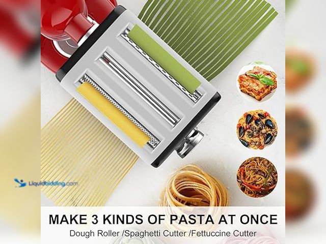 Lot 49-3528718 - Pasta Maker Attachment for All Kitchenaid Mixers, Noodle Maker Kitchen Aid Mixer Accessories 3 In 1 ...