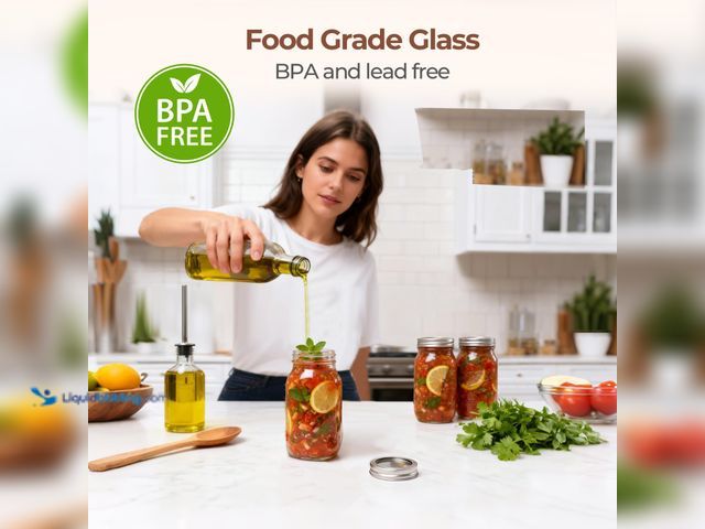 Lot 49-5475802 - 24oz Mason Jars Regular Mouth 6 Pcs,. Model: B0DRYDSQFY. Unused