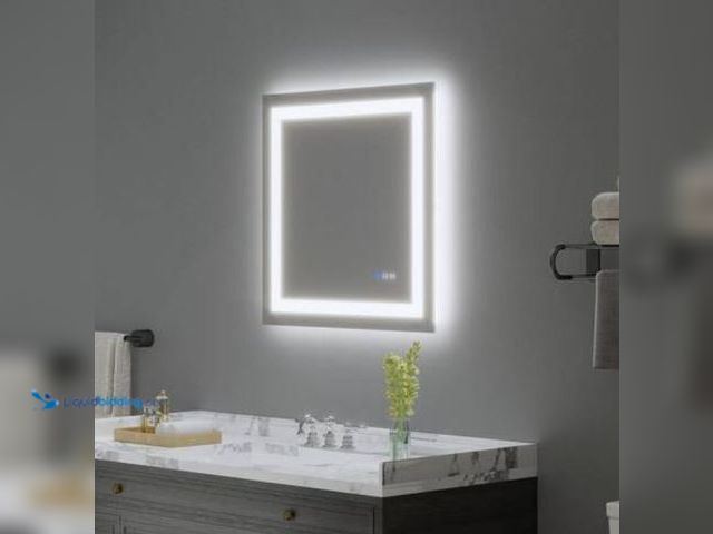 Lot 49-2006148 - ORGANNICE 30 in. W x 30 in. H Rectangular Frameless Anti-Fog LED Light Wall Bathroom Vanity Mirror w...
