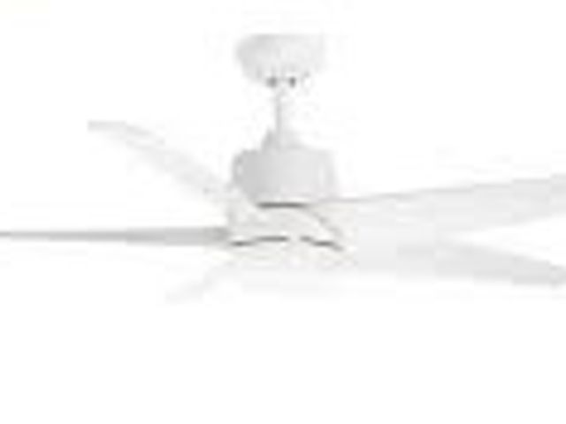 Lot 49-5407106 - Hampton Bay Mena 54 in. White Color Changing Integrated LED Indoor/Outdoor Matte White Ceiling Fan w...