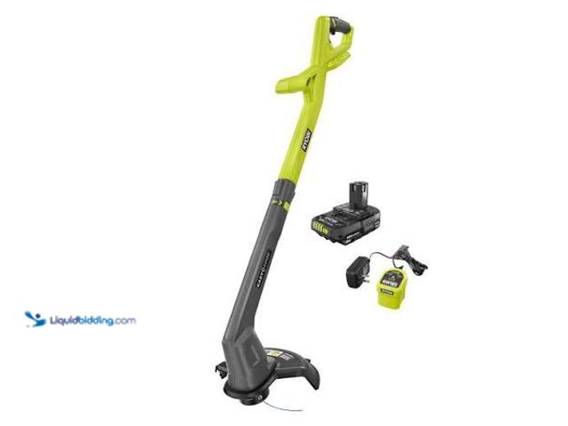 Lot 49-2024971 - RYOBI 18V ONE+ 10 in. Cordless Battery String Trimmer/Edger Kit with 2.0 Ah Battery and Charger. Mod...