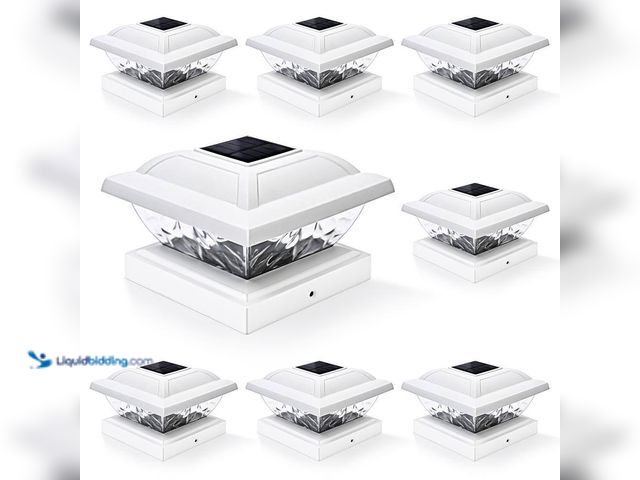 Lot 49-5552462 - Approx 20 - White Integrated LED 4x4 Solar Deck Post Cap Light (8-Pack). Model # PO-8WHC-MH1. Unused...