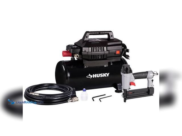 Lot 49-5460778 - Husky
4 Gal. 175 PSI Electric Oil-Free High Performance Air Compressor with 25 ft. Air Hose and 2-i...