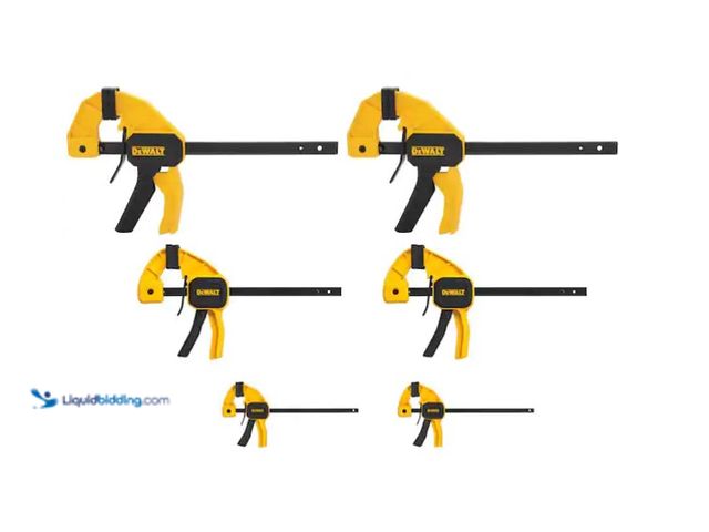 Lot 49-1575555 - DEWALT Trigger Clamp Set (6-Piece), Model # DWHT83200D, Unused  Ref#HDPA0205