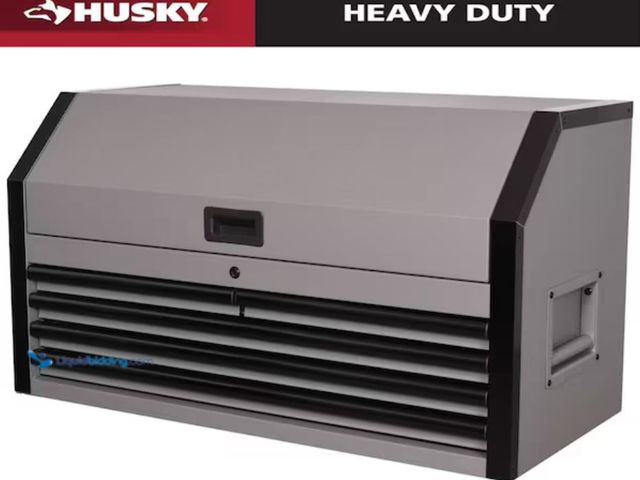 Lot 49-3614031 - Husky Heavy Duty 42 in. W x 20 in. D 5-Drawer Matte Gray Top Tool Chest, Model # H42CH5HDGRY, MSRP $...