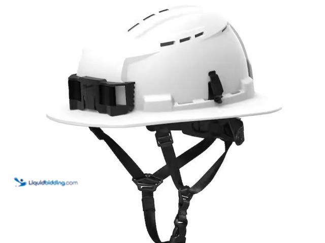 Lot 49-1622449 - Milwaukee BOLT White Type 2 Class C Full Brim Vented Safety Helmet, Model # 48-73-1650, Unused, Has ...