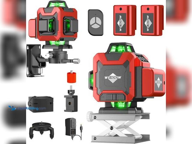 Lot 49-5437268 - Laser Level,WEIDDW 4D 16 Lines Laser Level 4x360 Self Leveling Tool for Construction and Picture Han...