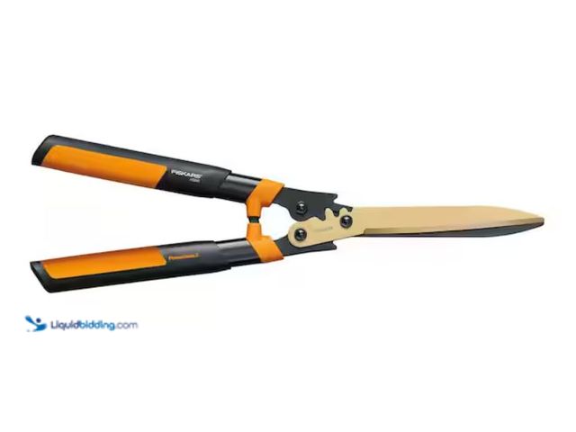 Lot 49-3614804 - Fiskars Titanium Coated Blades, 23 in. PowerGear 2 Hedge Shears, Model # 392862-1004, Slightly used,...