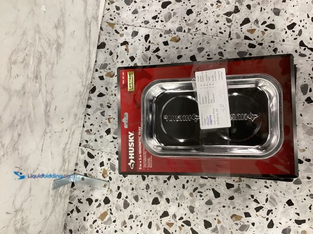 Lot 49-5460447 - NEW Husky Magnetic Tray Auto Tool Parts Keeper Dish 9 in x 5 in Item is unused in a PK of 3.