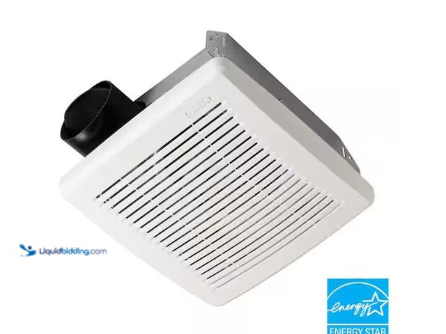 Lot 49-3566833 - Broan-NuTone
50 CFM Ceiling Bathroom Exhaust Fan with No‑Cut Installation, Quiet Operation, Unused