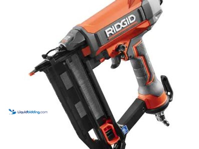 Lot 49-5436349 - RIDGID Pneumatic 16-Gauge 2-1/2 in. Straight Finish Nailer with CLEAN DRIVE Technology. Model # R250...
