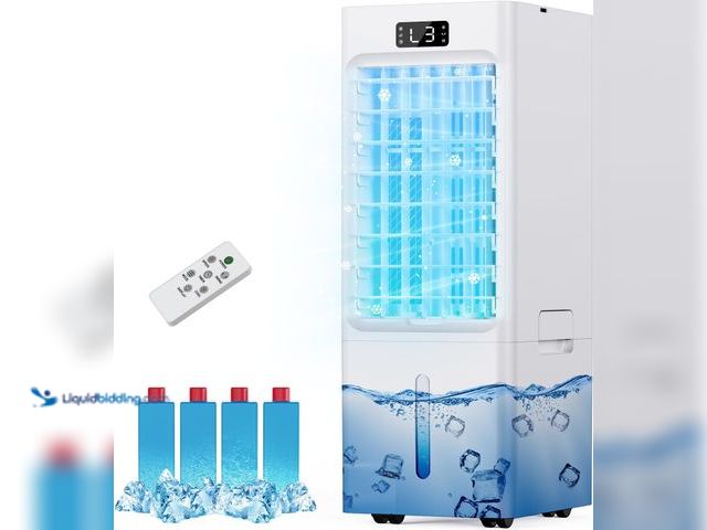 Lot 49-3511738 - Windowless Portable Air Conditioners, 3-IN-1 Evaporative Air Cooler, 6L Swamp Cooler with 4 Ice Pack...