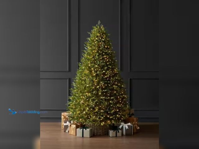 Lot 49-1550537 - Home Decorators Collection 7.5 ft. Eastcastle Twinkling Balsam Fir LED Pre-Lit Artificial Christmas ...