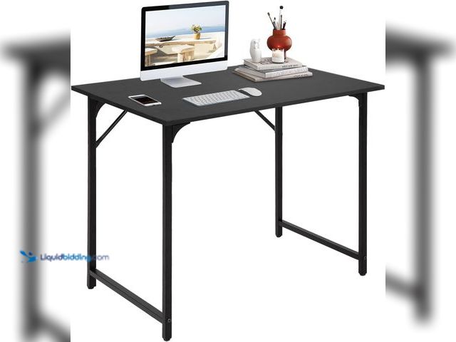 Lot 49-3531508 - BestOffice Computer Desk,Home Office Desk, Modern Simple Style for Home Office Study Writing (Black,...