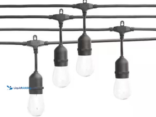 Lot 49-5520521 - Hampton Bay
24-Light 48 ft. Plug-in Indoor/Outdoor Edison Patio String Light with S14 Single Filame...