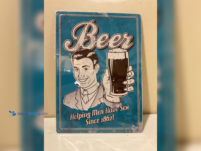 Lot 49-3609286 - Other NEW METAL COLLECTOR SIGN “BEER” MEASURES APPROXIMATELY 12 INCH BY 14 INCH