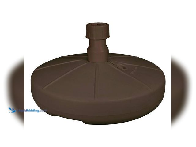 Lot 49-2024908 - Lot of (2)- Resin Patio Umbrella Base in Bronze. Model # US614037. MSRP $60. Unused, has attachments...