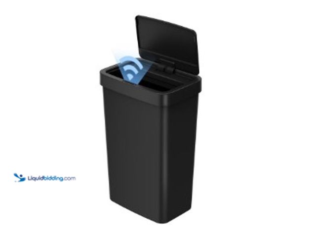 Lot 49-2025451 - Mainstays Kitchen Motion Sensor Trash Can, 13.2 gal Plastic Automatic Garbage Bin, Black, Model # 12...
