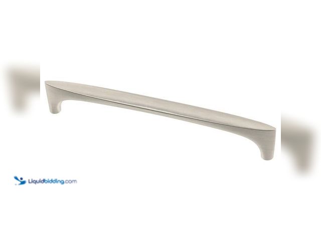 Lot 49-2021972 - Lot of (5)- Liberty Mila 6-5/16 in. (160 mm) Modern Satin Nickel Cabinet Drawer Bar Pull. Model # P3...