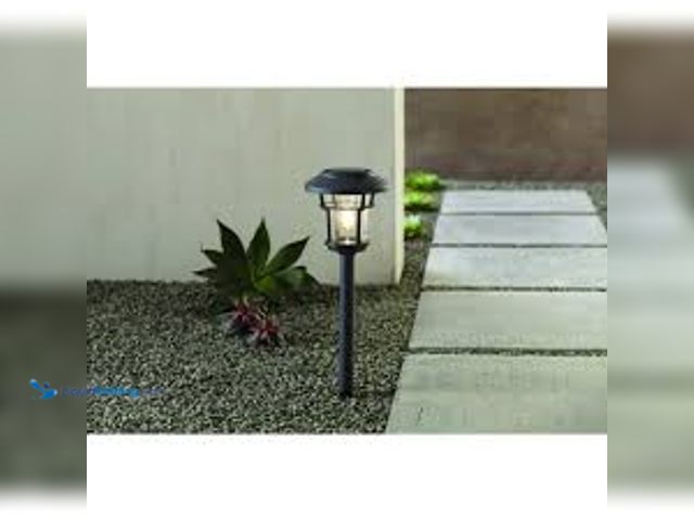 Lot 49-5489027 - QTY 5 - Home Decorators Collection Palmdale 20 Lumen Gray LED Weather Resistant Outdoor Solar Path L...