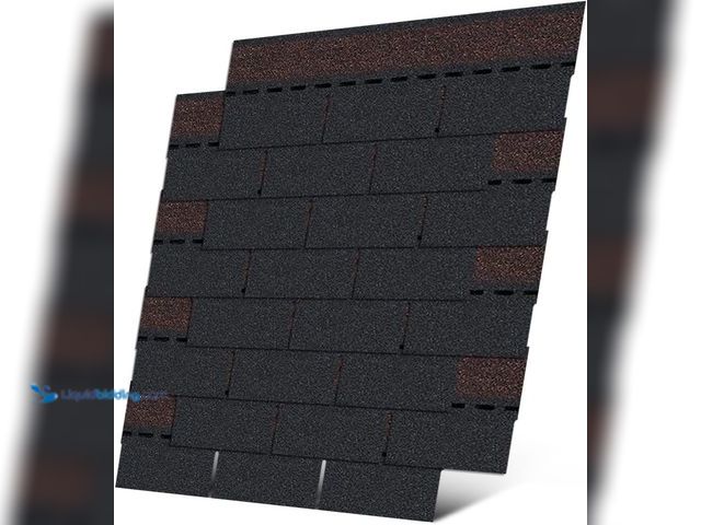 Lot 49-3564534 - Roofing Shingles 3-Tab (Black) 8-Pack 39.4"x13.1",Asphalt Shingles for House Shed Roof Tiles Repair ...