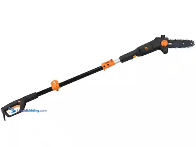 Lot 49-2006054 - WEN 6-Amp 8 in. Electric Telescoping Pole Saw, Model # 4019, Unused, Has attachments, Powers on.  Re...