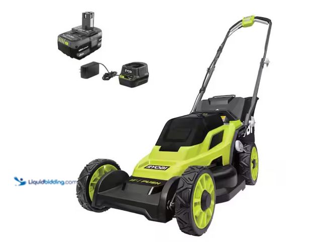 Lot 49-1575900 - RYOBI 40V HP Brushless 20 in. Cordless Electric Battery Walk Behind Self-Propelled Lawn Mower with 6...