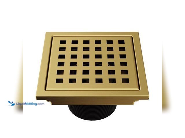 Lot 49-5413155 - VIGO
Elan 4 in. Square Shower Drain in Matte Brushed Gold Unused