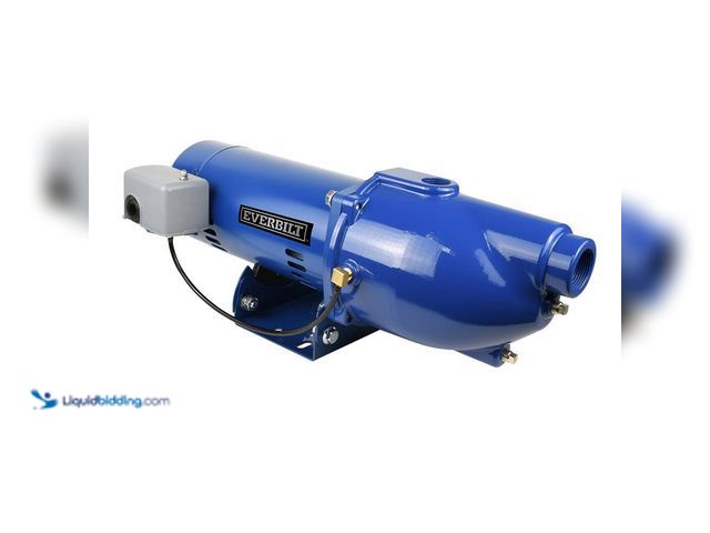 Lot 49-5413063 - Everbilt
1/2 HP Cast Iron Shallow Well Jet Pump Unused