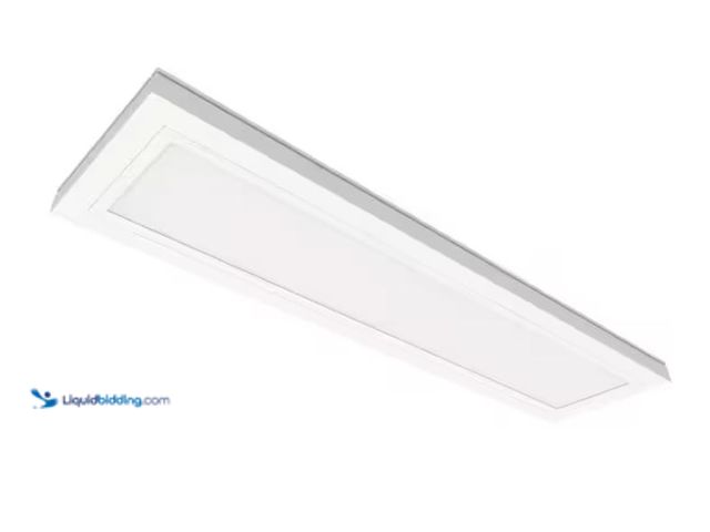 Lot 49-3614753 - Commercial Electric 1-Pk 6 in. x 2 ft. 950 Lumens Dimmable White Integrated LED Flat Panel Ceiling F...