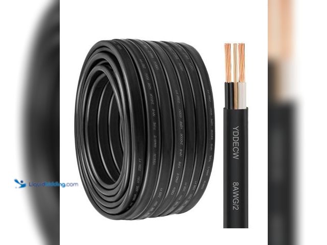 Lot 49-3432673 - 8/2 NM-B Wire with Ground - 125FT 8 Gauge Non-Metallic Sheathed Cable Pure Copper 8 AWG 2 Conductor ...