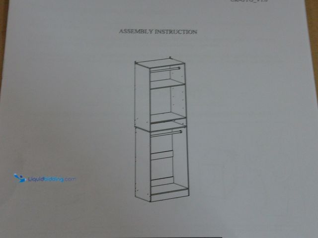 Lot 49-3472602 - Homeycs Grey Wooden Tall Closet Organizer Shelf, Unused  Ref#BULK1126
