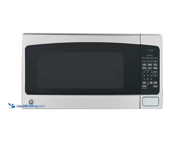 Lot 49-1568989 - GE 2.0 cu. ft. 1200-Watt Countertop Microwave in Black Stainless Steel Model # GCST20S1WSS, Unused, ...