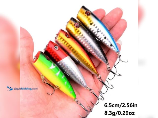 Lot 49-5388462 - Lot of 5 Crankbait Fishing Lures 2.56" 8.3g - NEW - The set includes a variety of colorful and reali...
