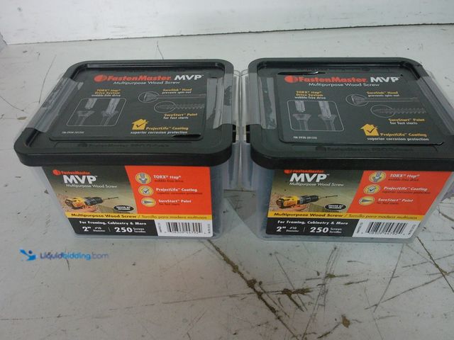 Lot 49-3616578 - (2-Pack) 250ct. Boxes: #10 x 2-1/2 in. Torx TTAP Drive Multi-Purpose Wood Screw (2 Boxes; 250 Screws...