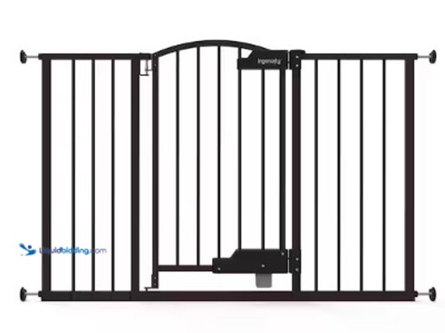 Lot 49-3631281 - INGENUITY Thruway 52W Series Hands-Free Glide-Open Pressure/Hardware Mounted Pet and Baby Gate, 24"-...