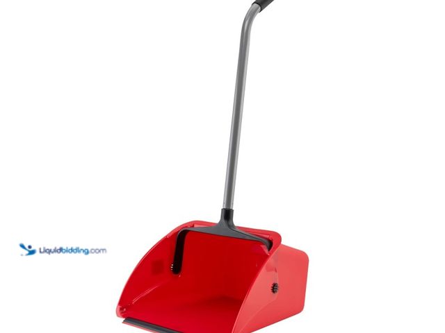 Lot 49-1556623 - Winco Lobby Dust Pan in Red (13-5/8 x 14 x 8-7/8") Model #DP-14R, Unused  Ref#BLUEAMA1203
