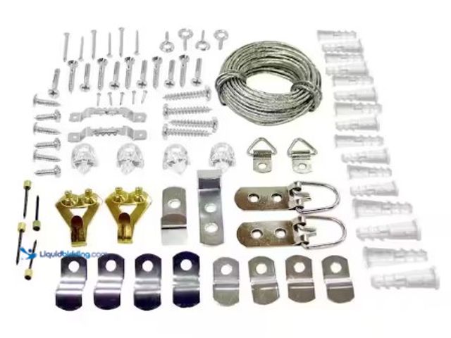 Lot 49-3631216 - Lot of (4) Everbilt (83-Pack) Mirror Hanging Kit, Model # 80041, Slightly used.   Ref#BIN0730