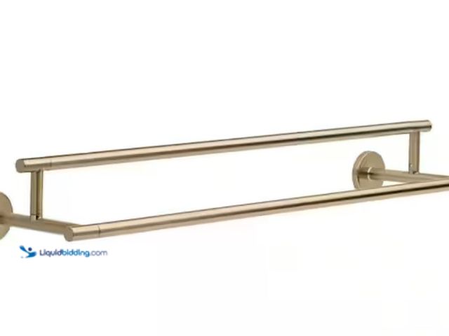 Lot 49-3614501 - Delta Trinsic 24 in. Wall Mount Double Towel Bar Bath Hardware Accessory in Champagne Bronze, Model ...