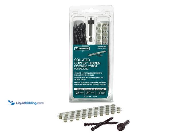 Lot 49-5452470 - FastenMaster
Collated Cortex Hidden Fastening System for Veranda Decking - 2-1/2 in. Cortex screws ...