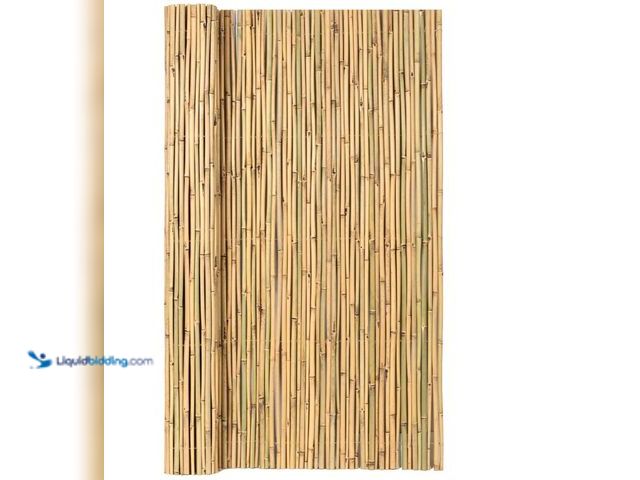 Lot 49-3465327 - Mininfa Natural Rolled Bamboo Fence, Eco-Friendly Bamboo Fencing, 0.7 in D x 6 feet High x 8 feet Lo...