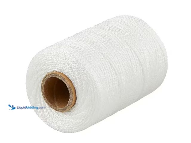 Lot 49-3614756 - Lot of (16) rolls of Everbilt 250 ft. White Nylon Mason Line Refill, Model # 814120, Unused.