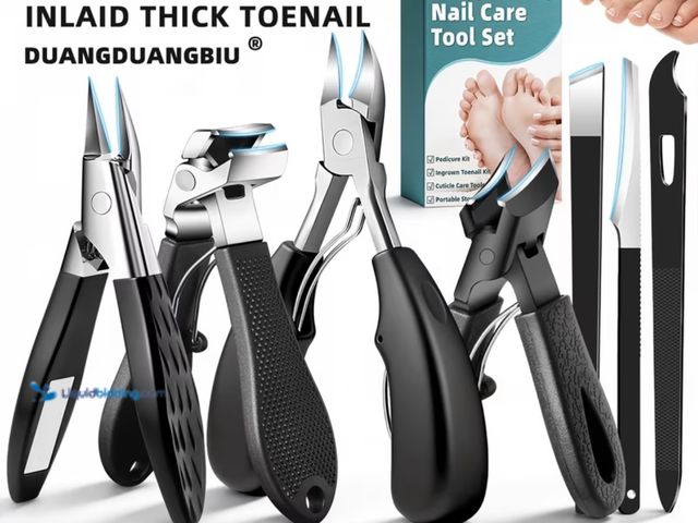 Lot 49-1792895 - New 9pcs Heavy-Duty Toenail Clipper Kit