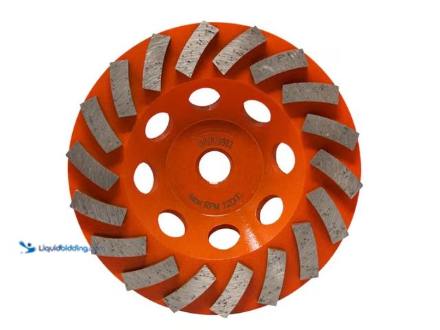 Lot 49-3471569 - RIDGID 5 in. 18-Segment Turbo Cup Grinding Wheel Power Tool Accessory, Model # HD-TAW5018P1, Slightl...