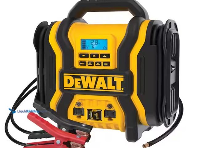 Lot 49-3433304 - DEWALT Portable Power 2000 Peak Amp Jump Starter w/Digital Compressor, Model # DXAEPS14, Slightly us...